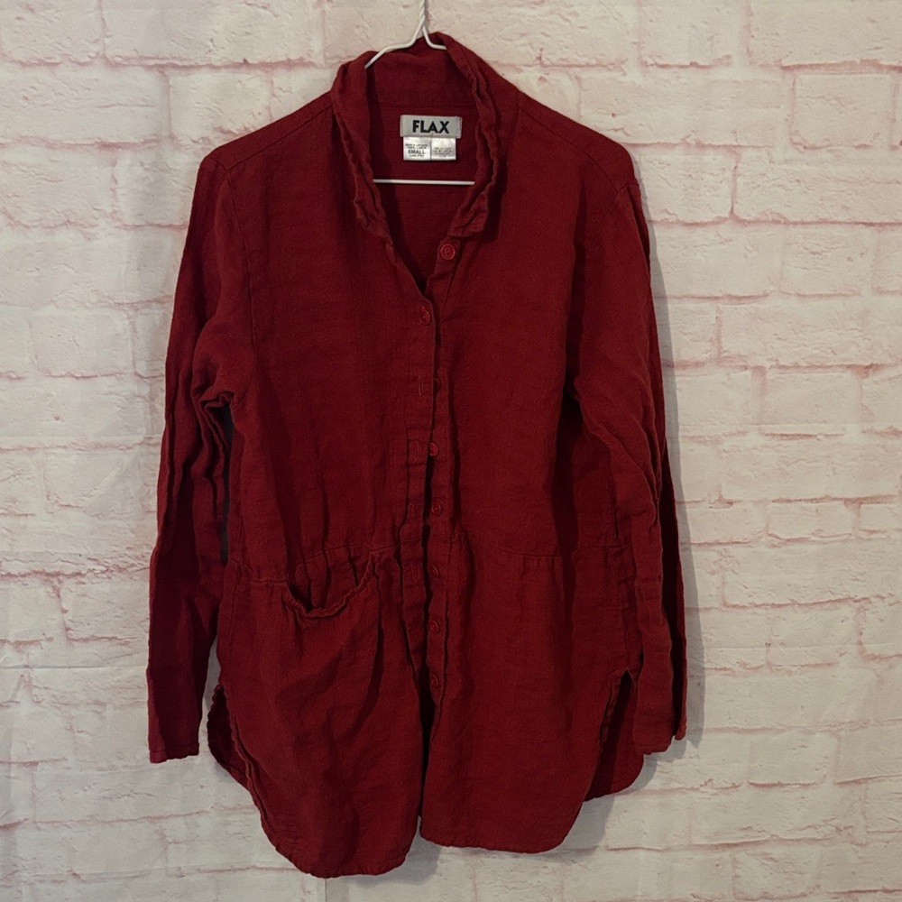 FLAX 100% linen button up